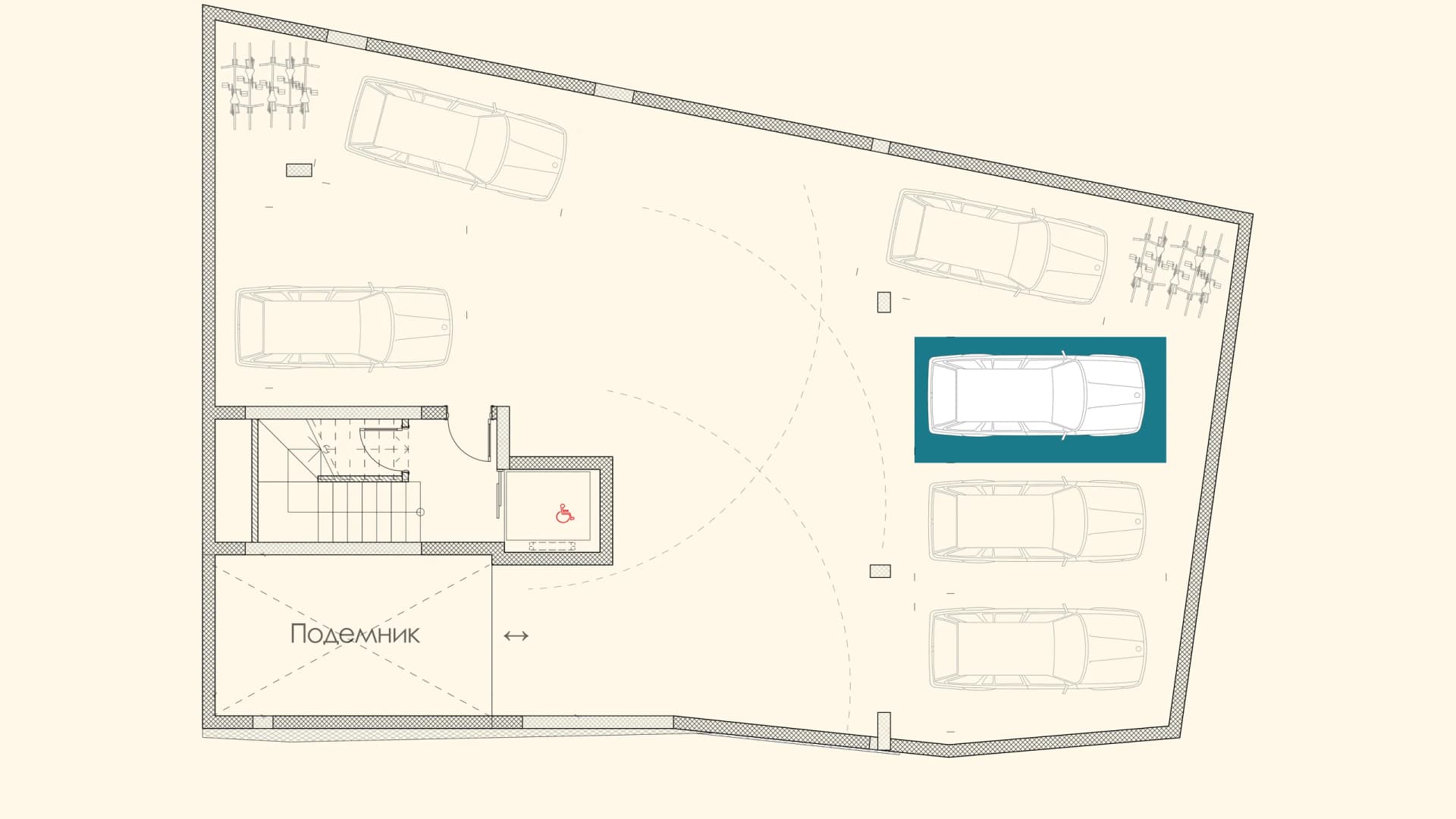 Паркомясто 4 - план, Chinar Place, бул. Васил Левски, Варна