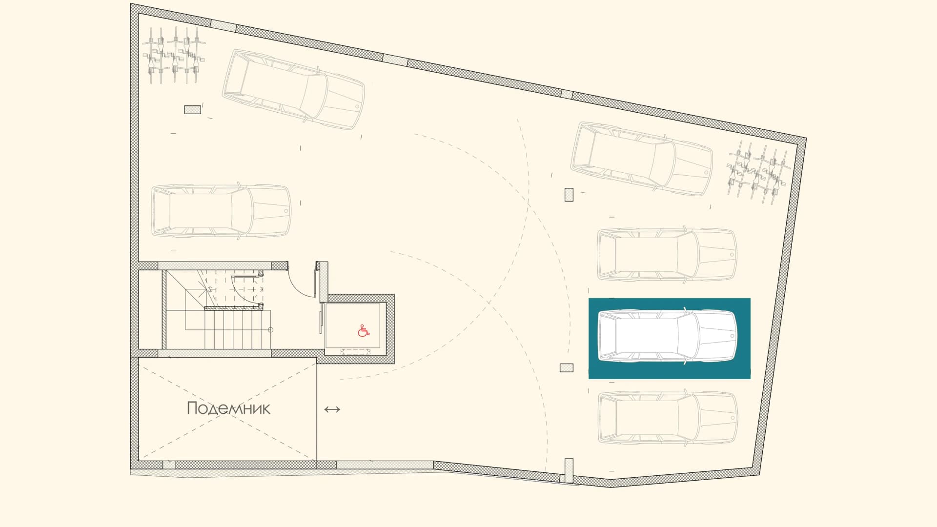 Паркомясто 5 - план, Chinar Place, бул. Васил Левски, Варна
