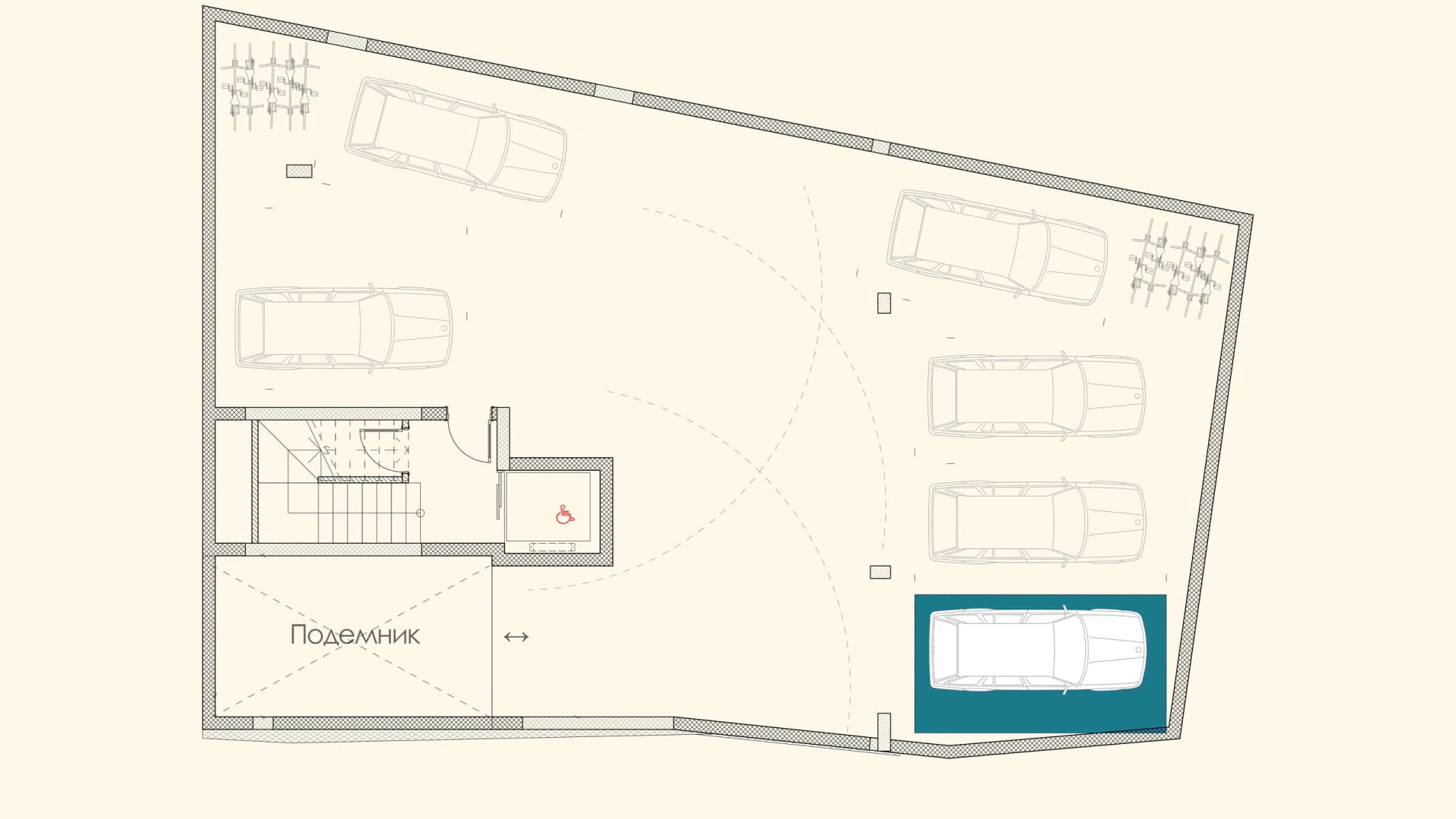 Паркомясто 6 - план, Chinar Place, бул. Васил Левски, Варна